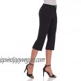 Rekucci Women's Iconic Comfort Stretch 5 Pocket Easy Fit Capri w/Zipper Closure