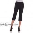 Rekucci Women's Iconic Comfort Stretch 5 Pocket Easy Fit Capri w/Zipper Closure