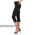 Rekucci Women's Iconic Comfort Stretch 5 Pocket Slim Fit Skinny Capri w/Zipper
